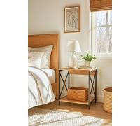 RegalosMiguel Mesita de Noche Lesly - Negro