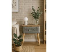 RegalosMiguel Mesita de Noche Torix 39x26x17 cm - Gris