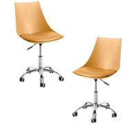 RegalosMiguel Pack 2 Sillas Blok Office - Mostaza