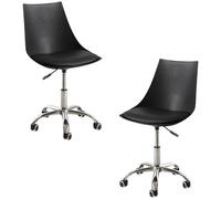 RegalosMiguel Pack 2 Sillas Blok Office - Negro