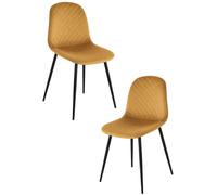 RegalosMiguel Pack 2 Sillas Boide - Mostaza