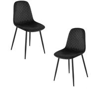 RegalosMiguel Pack 2 Sillas Boide - Negro