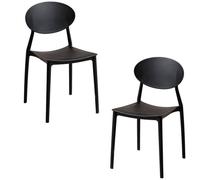 RegalosMiguel Pack 2 Sillas Bután - Negro