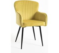 RegalosMiguel Pack 2 Sillas Dalye Terciopelo - Amarillo