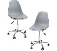 RegalosMiguel Pack 2 Sillas Dami Office - Gris claro