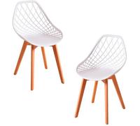 RegalosMiguel Pack 2 Sillas Deli - Blanco