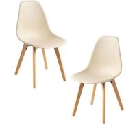 RegalosMiguel Pack 2 Sillas Kelen - Beige