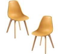 RegalosMiguel Pack 2 Sillas Kelen - Mostaza