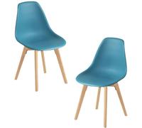 RegalosMiguel Pack 2 Sillas Kelen - Verde azulado