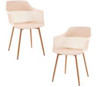 RegalosMiguel Pack 2 Sillas Lisy - Beige