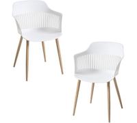 RegalosMiguel Pack 2 Sillas Lisy - Blanco