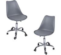 RegalosMiguel Pack 2 Sillas Neo - Gris oscuro