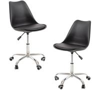 RegalosMiguel Pack 2 Sillas Neo - Negro