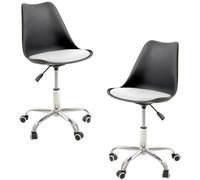 RegalosMiguel Pack 2 Sillas Neo - Negro y Blanco