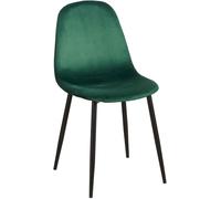 RegalosMiguel Pack 2 Sillas Teok Black Terciopelo - Verde
