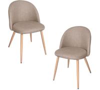 RegalosMiguel Pack 2 Sillas Vint Tela - Beige