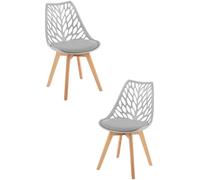 RegalosMiguel Pack 2 Sillas Viva - Gris claro