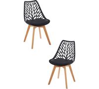 RegalosMiguel Pack 2 Sillas Viva - Negro
