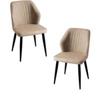 RegalosMiguel Pack 2 Sillas Wenye - Beige