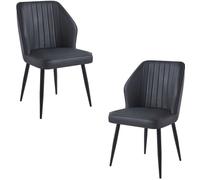 RegalosMiguel Pack 2 Sillas Wenye - Negro