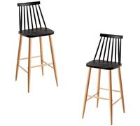 Regalos Miguel - Packs Taburetes Altos - Pack 2 Taburetes Bik - Negro