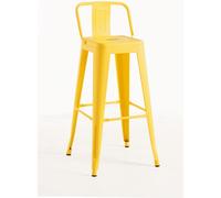 RegalosMiguel Pack 2 Taburetes Torix Respaldo - Amarillo Cuarzo