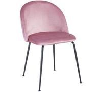 RegalosMiguel Pack 4 Sillas Black Dalnia Terciopelo - Rosa