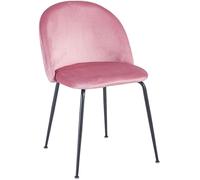 RegalosMiguel Pack 4 Sillas Black Dalnia Terciopelo - Rosa
