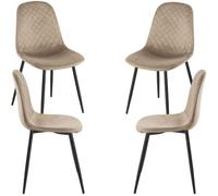 RegalosMiguel Pack 4 Sillas Boide - Beige