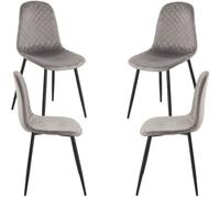 RegalosMiguel Pack 4 Sillas Boide - Gris