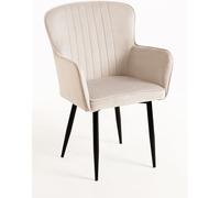 RegalosMiguel Pack 4 Sillas Dalye Terciopelo - Beige