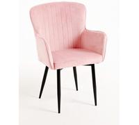RegalosMiguel Pack 4 Sillas Dalye Terciopelo - Rosa