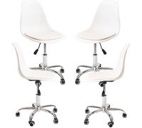 RegalosMiguel Pack 4 Sillas Dami Office - Blanco