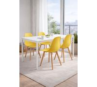RegalosMiguel Pack 4 Sillas Kelen - Amarillo