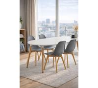 RegalosMiguel Pack 4 Sillas Kelen - Gris oscuro