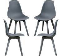 RegalosMiguel Pack 4 Sillas Kelen Suprym - Gris oscuro