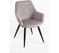 RegalosMiguel Pack 4 Sillas Kres Terciopelo - Gris