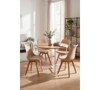 RegalosMiguel Pack 4 Sillas Synk Basic - Beige Tapioca