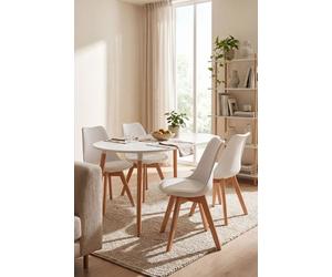 RegalosMiguel Pack 4 Sillas Synk Basic - Blanco