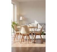 Regalos Miguel - Packs Sillas Comedor - Pack 4 Sillas Synk Basic - Mousse Limón