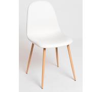 RegalosMiguel Pack 4 Sillas Teok Polipiel - Blanco