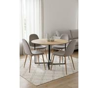 RegalosMiguel Pack 4 Sillas Teok Terciopelo - Gris