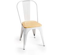 Regalos Miguel - Packs Sillas Comedor - Pack 4 Sillas Torix Madera Natural - Blanco