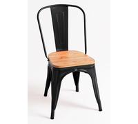 RegalosMiguel Pack 4 Sillas Torix Madera Natural - Negro