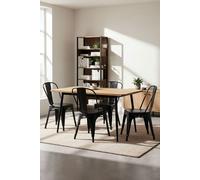 RegalosMiguel Pack 4 Sillas Torix - Negro