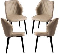 RegalosMiguel Pack 4 Sillas Wenye - Beige