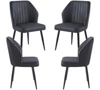 RegalosMiguel Pack 4 Sillas Wenye - Negro