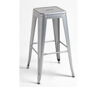 RegalosMiguel Pack 4 Taburetes Torix Altos - Gris metalizado