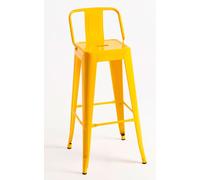RegalosMiguel Pack 4 Taburetes Torix Respaldo - Amarillo