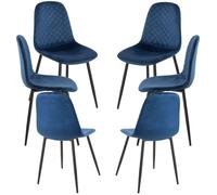 RegalosMiguel Pack 6 Sillas Boide - Azul